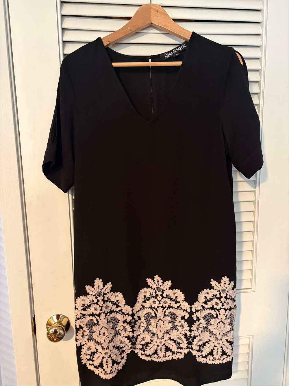 Yoana Baraschi Black V-Neck Dress